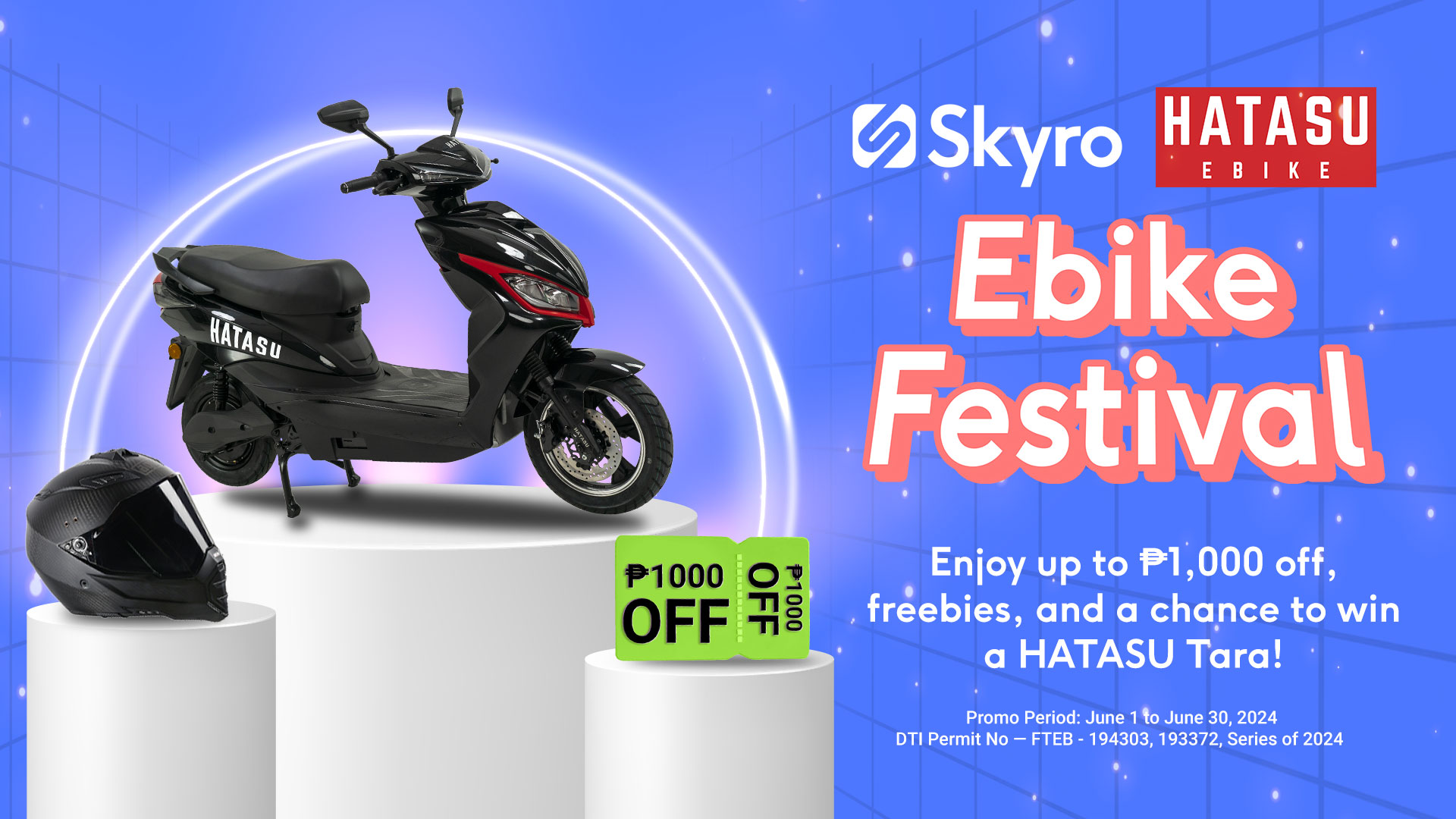 Skyro Ebike Festival: Get bigger savings with exclusive HATASU promos and raffle this June