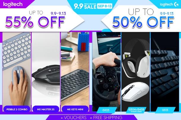 Logitech 9.9 double-digit sale on Lazada