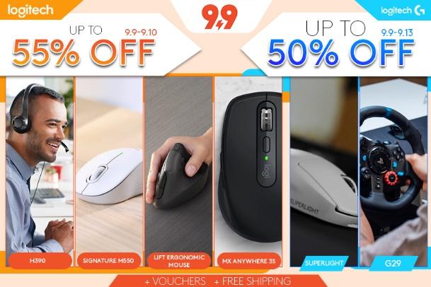 Logitech's Double-digit Sale on Shopee