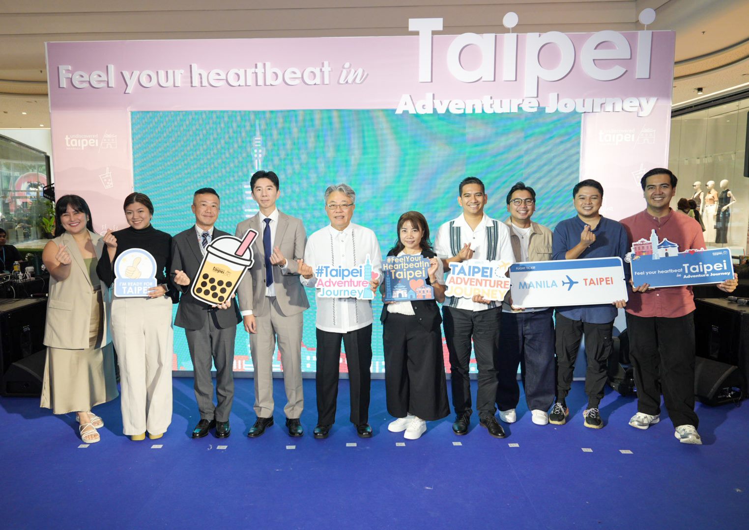 “Feel Your Heartbeat in Taipei” lights up Manila’s BGC; Top Filipino mega-influencers praise Taipei’s great value for money